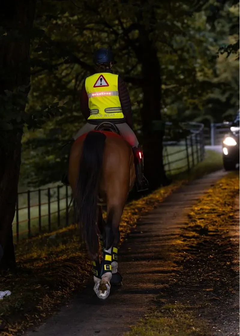 Woof Wear LED Hi Vis Riding Vest - Hi Vis Yellow-3