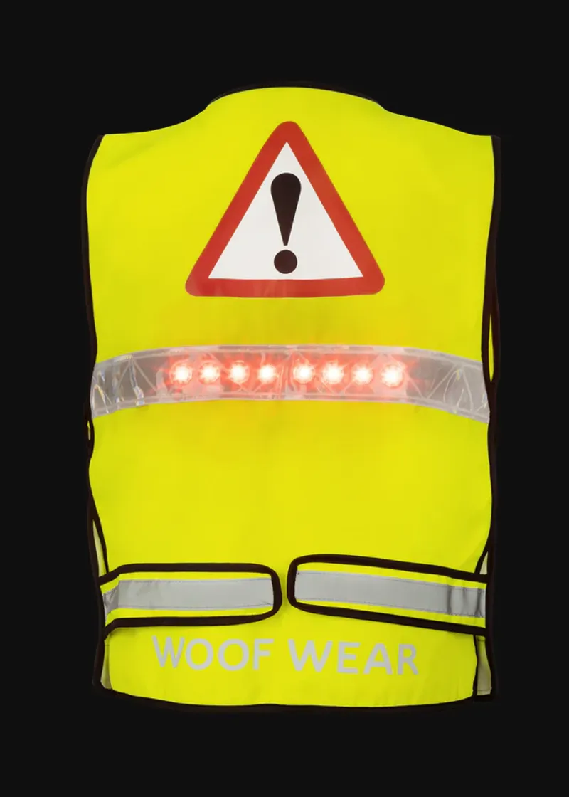 Woof Wear LED Hi Vis Riding Vest - Hi Vis Yellow-1