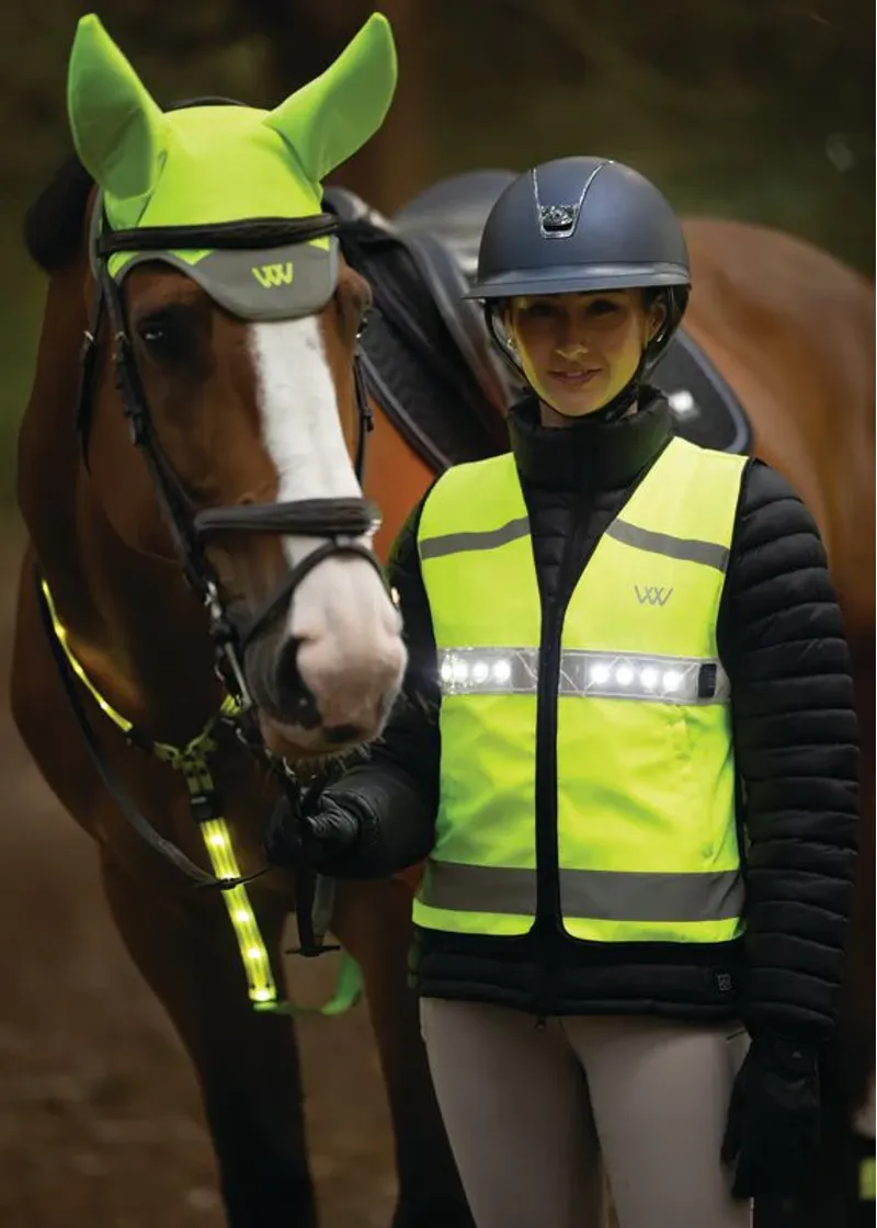 Woof Wear LED Hi Vis Riding Vest - Hi Vis Yellow-4