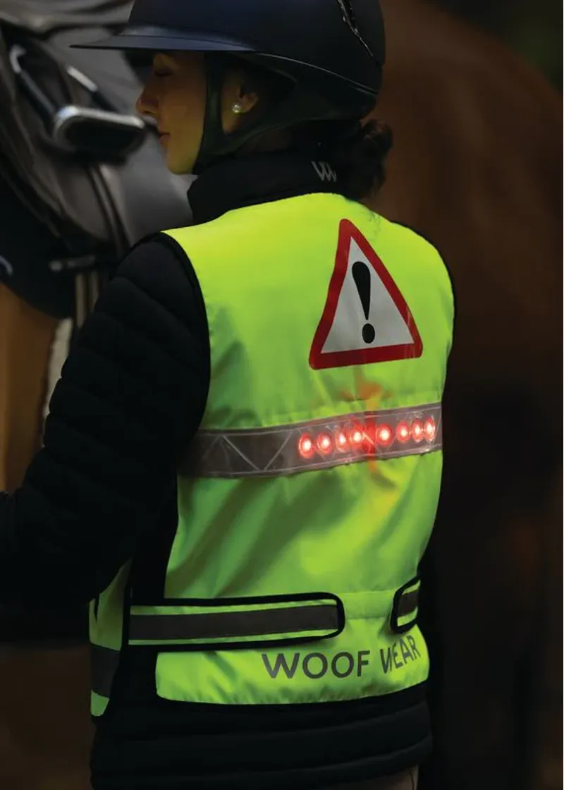 Woof Wear LED Hi Vis Riding Vest - Hi Vis Yellow-5