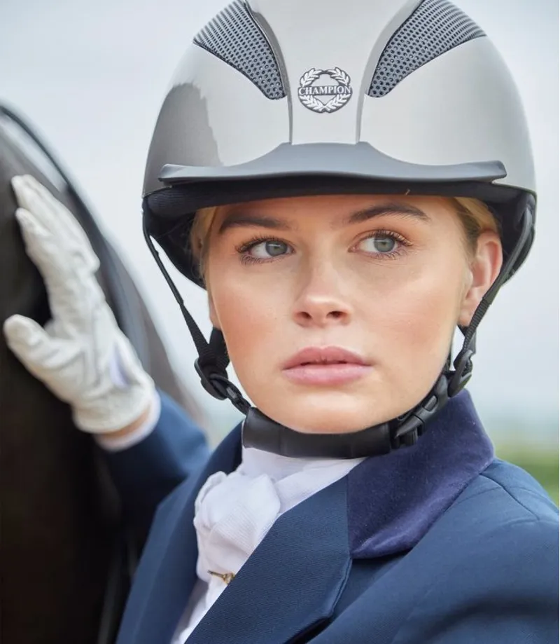 Champion Air-Tech Deluxe Helmet  Oyster Metallic-4