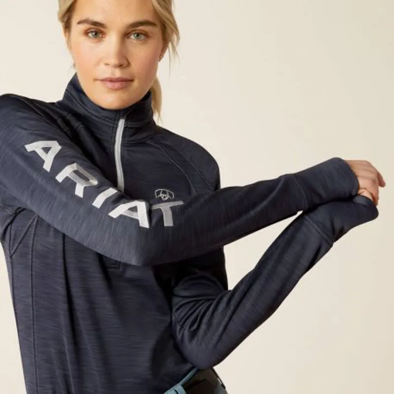 Ariat Tek Team 1/2 Zip Sweatshirt - Ombre Blue-3
