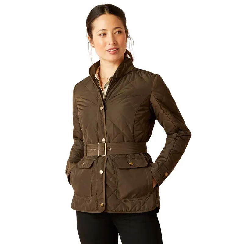 Ariat Woodside Quilted Insulated Jacket - Earth