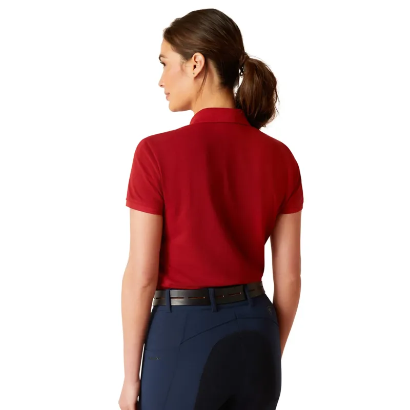 Ariat Prix 2.0 Polo Shirt - Sun Dried Tomato-1