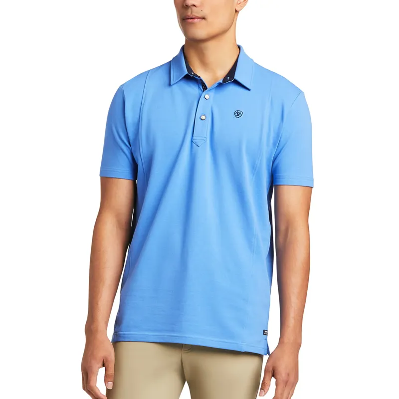 Ariat Medal Polo Shirt - Reykjavik Blue