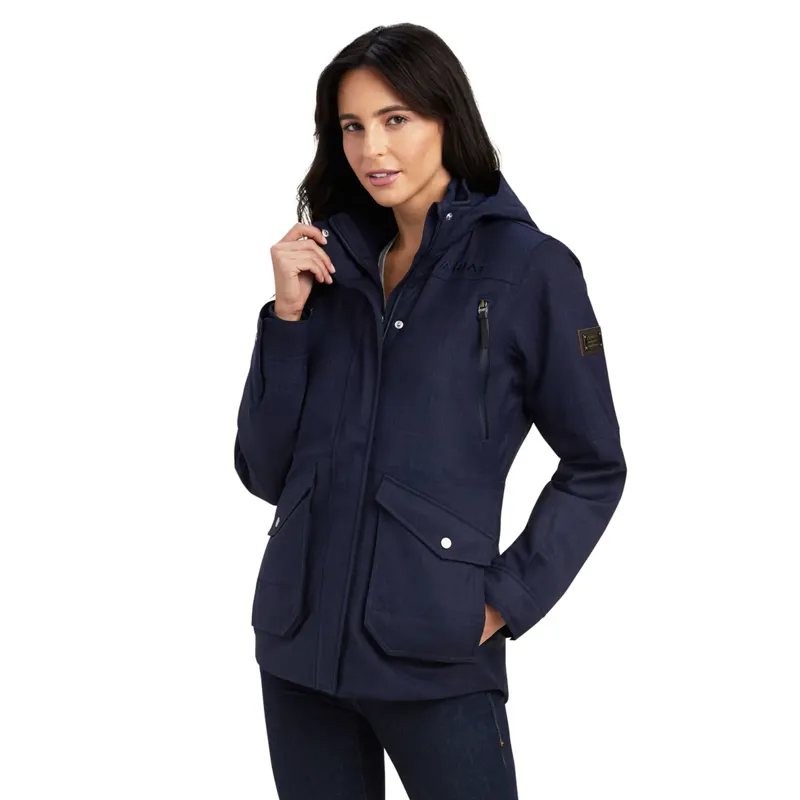 Ariat Sterling Waterproof Insulated Ladies Parka Jacket - Navy Heather