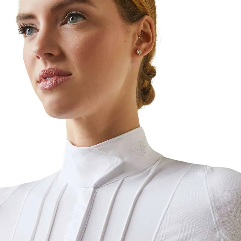 Ariat Luxe SS Show Shirt - White-2