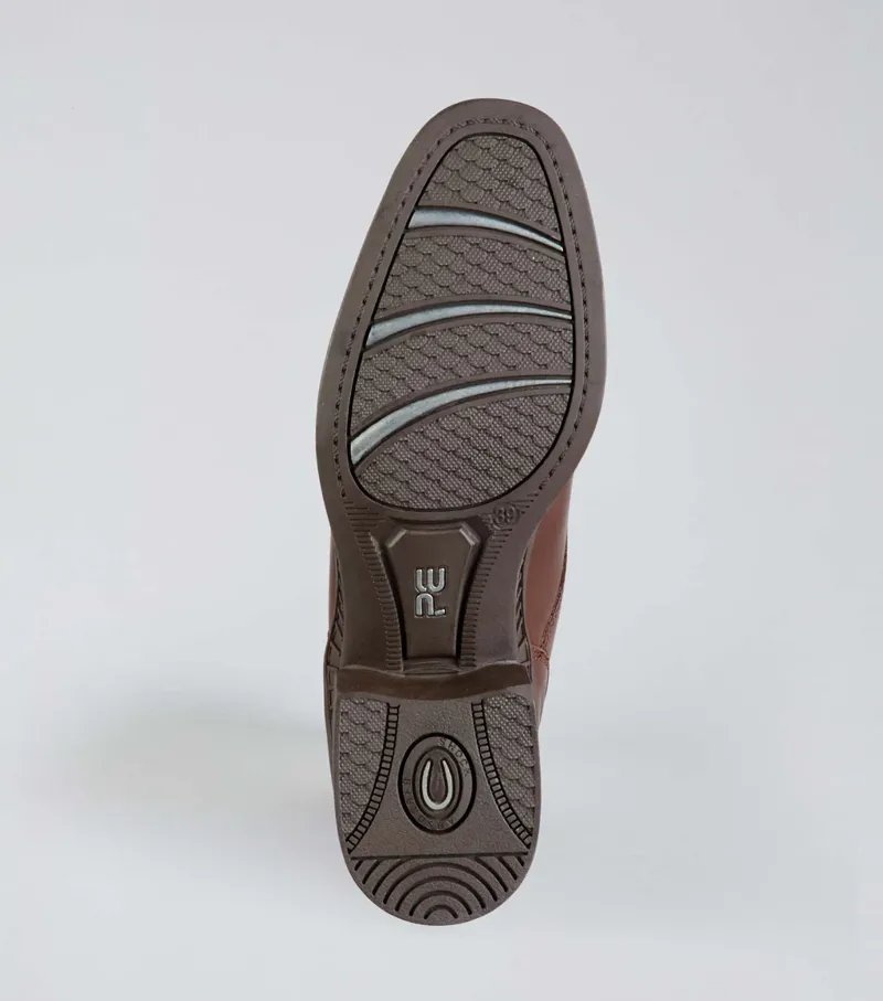 Premier Equine Balmoral Leather Paddock/Riding Boots - Brown-3