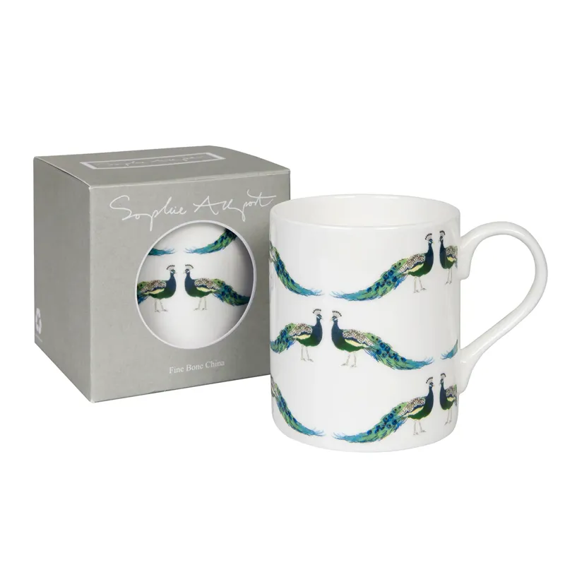 Sophie Allport Peacocks Mug - Box Faded-1