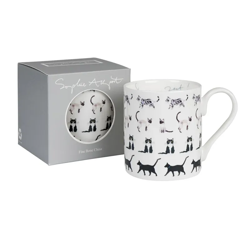 Sophie Allport Purrfect Mug - Box Faded-1