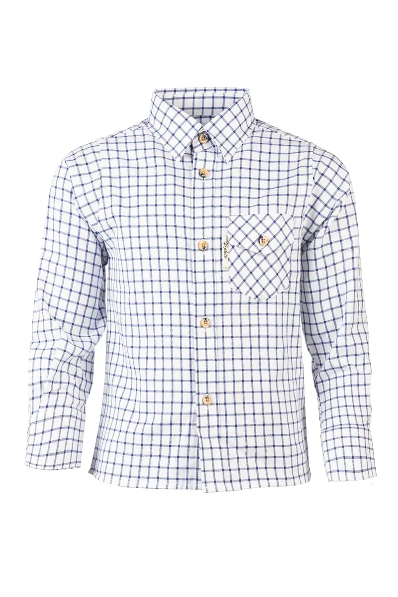 Rydale Boys Country Check Shirts - Richmond Navy/White