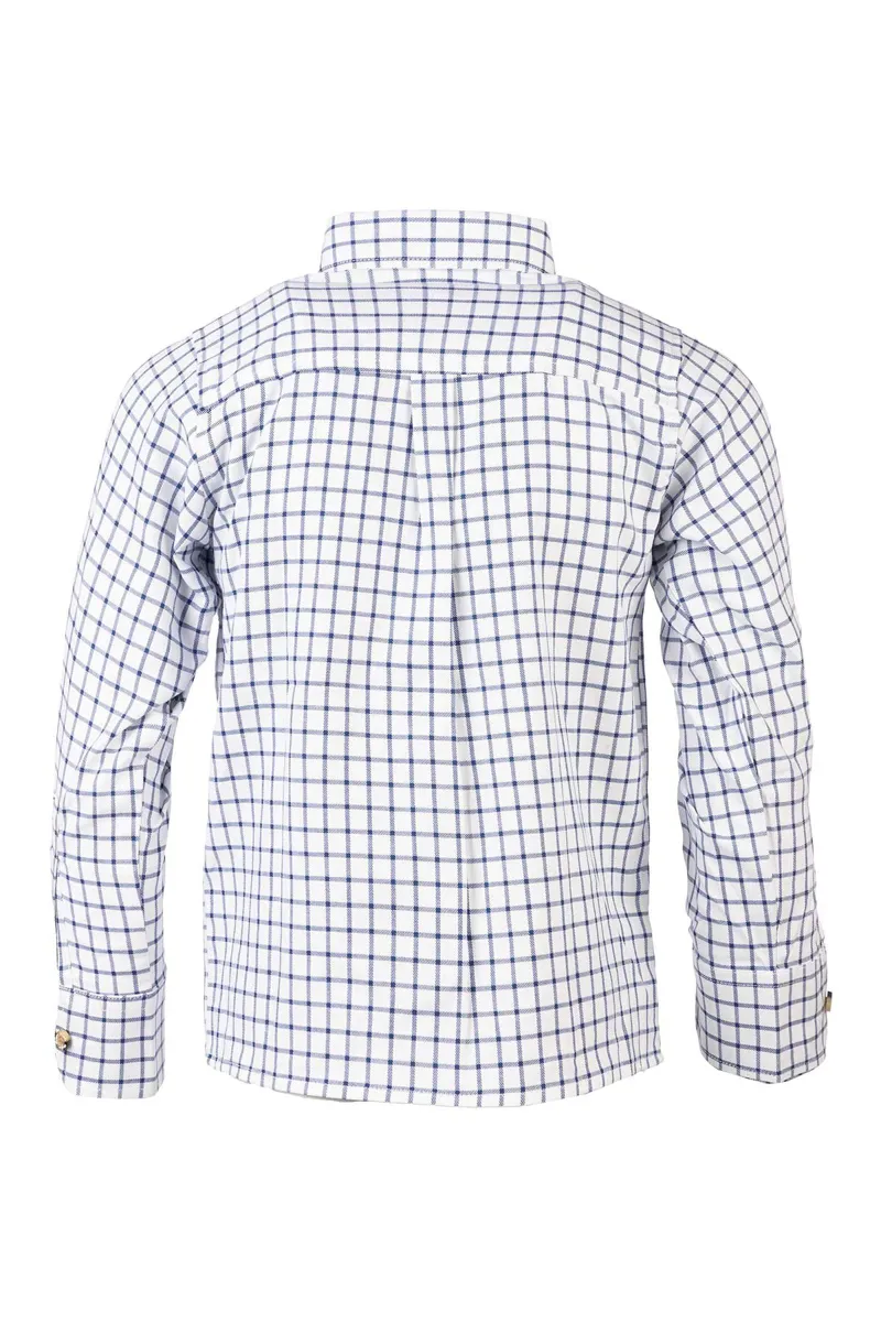 Rydale Boys Country Check Shirts - Richmond Navy/White-1