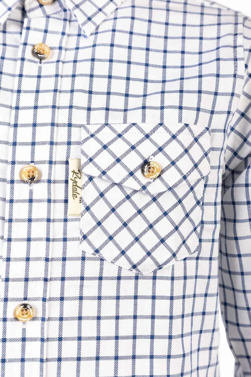 Rydale Boys Country Check Shirts - Richmond Navy/White-2
