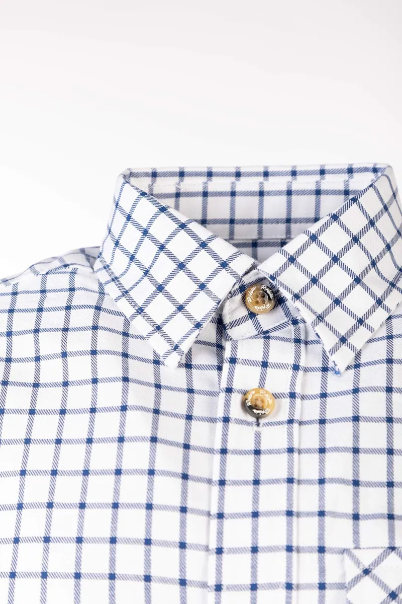 Rydale Boys Country Check Shirts - Richmond Navy/White-3