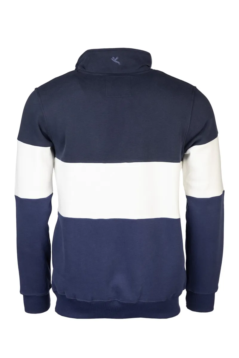 Rydale Men's Sweatshirt - Byland - Pheasant Navy/White/Denim-1