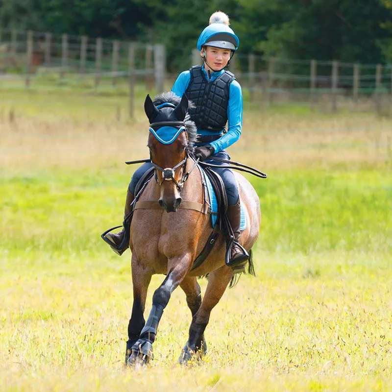 Woof Wear Young Rider Pro Performance Riding Shirt - Turquoise-1