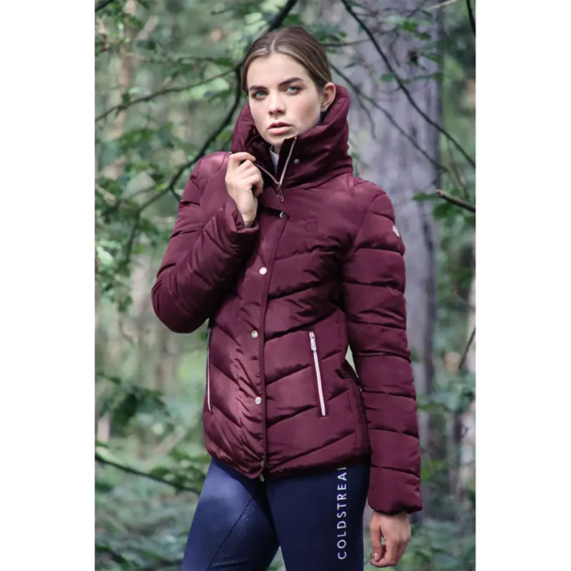 Coldstream Kimmerston Quilted Coat in Windsor Wine-3