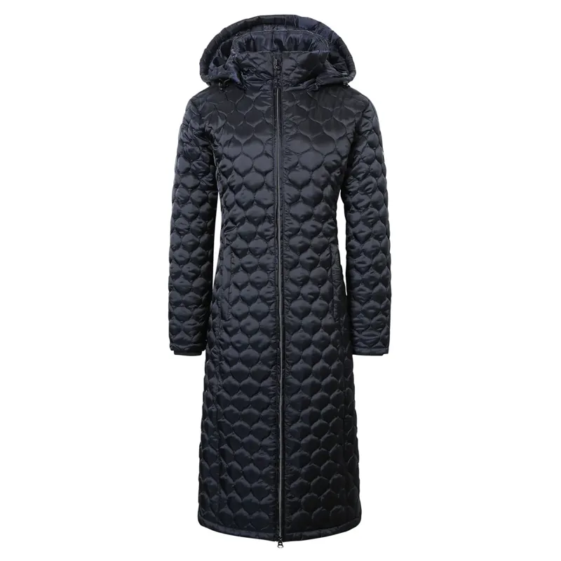 Covalliero Quilted Ladies Long Jacket - Black