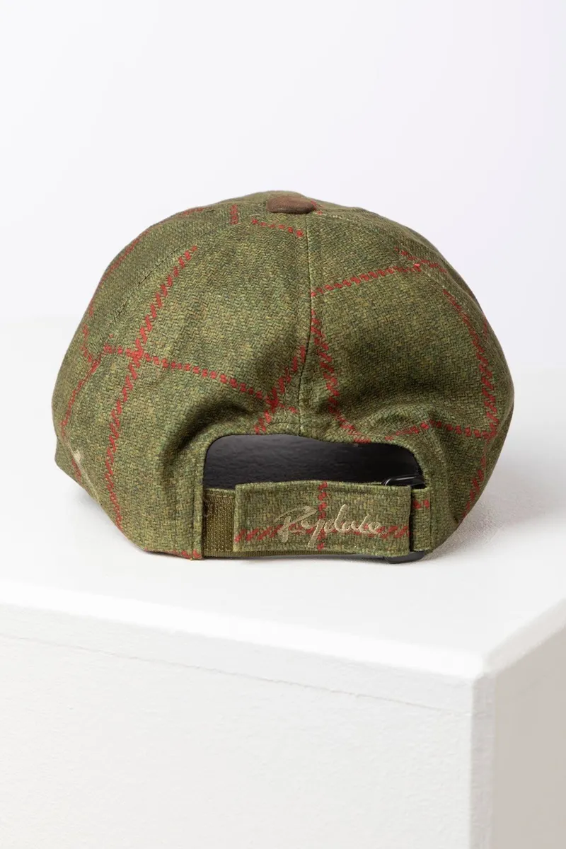 Rydale Men's Tweed Print Baseball Cap With Nubuck Peak - Danby - Scampston Tweed-1