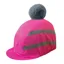 Equetech Hi-Vis Vision Water Resistant Deluxe Pom Hat Silk - Pink