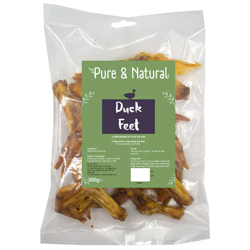 Pure And Natural Duck Feet 200g