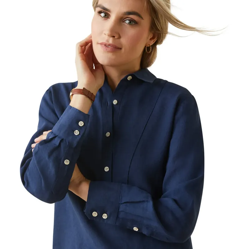 Ariat Cazadero Blouse - Navy-2
