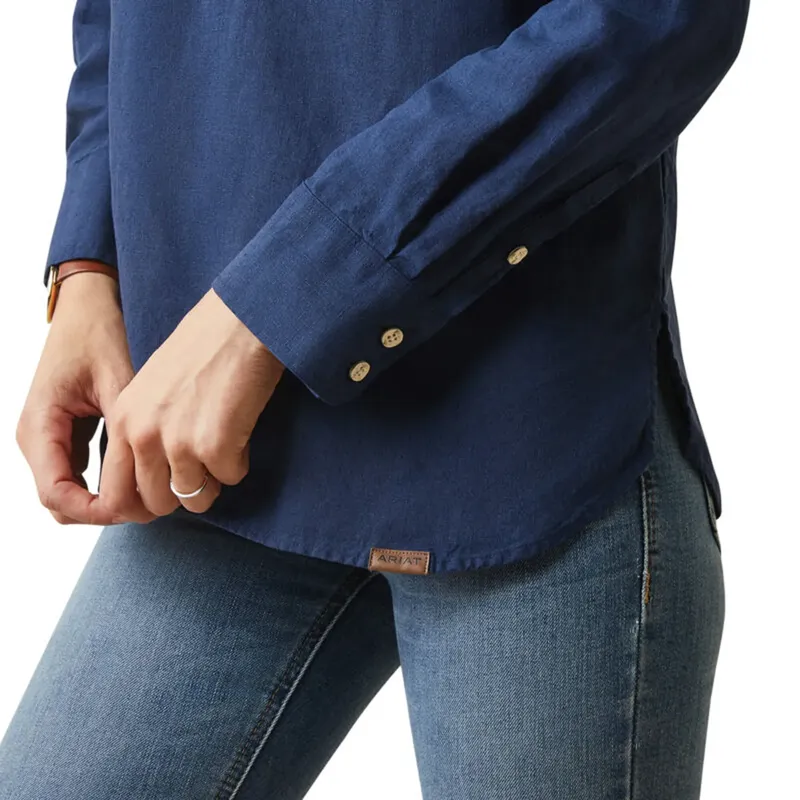 Ariat Cazadero Blouse - Navy-4