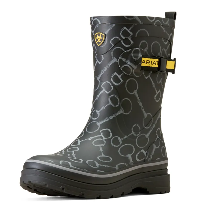 Ariat Kelmarsh Mid Rubber Boot - Black Bit Print