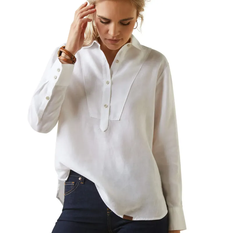 Ariat Cazadero Blouse - White-1