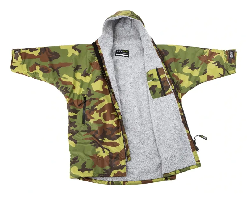 dryrobe Advance Kids Long Sleeve V3- Camo/Grey-6