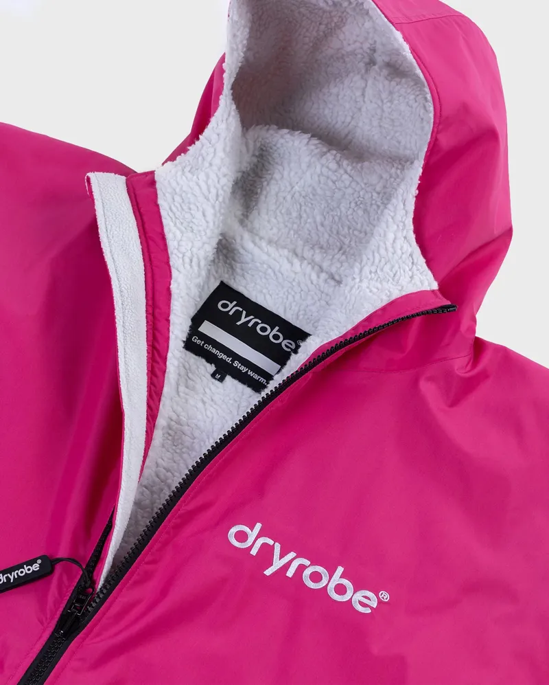 dryrobe Advance Kids Long Sleeve V3- Pink/ Light Grey-1