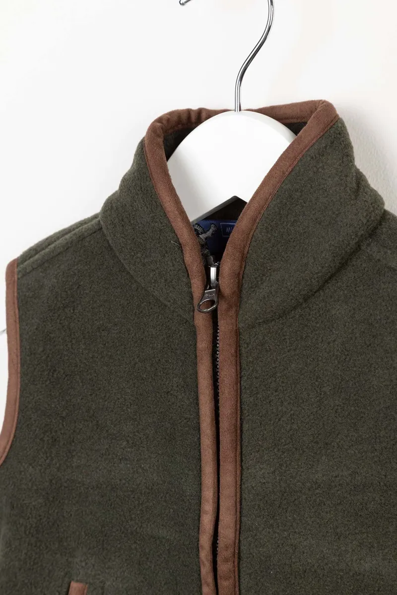 Rydale Kid's Mini Fleece Waistcoat - Huggate - Khaki-2
