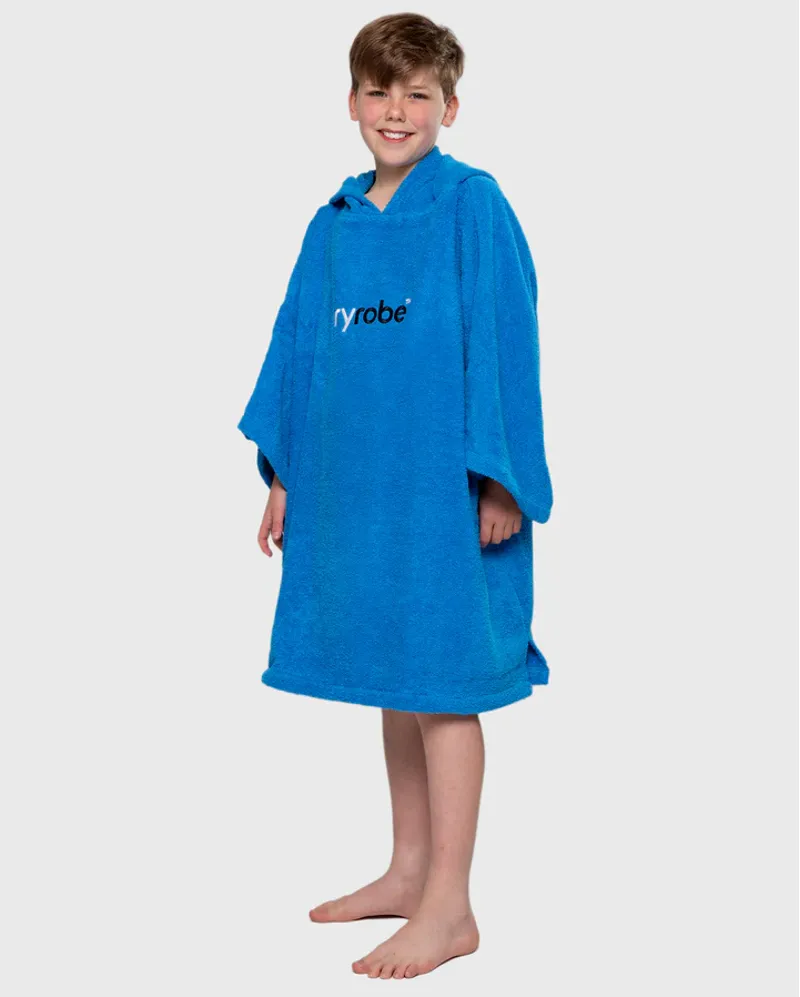Dryrobe Kids Organic SS Towel Cobalt Blue
