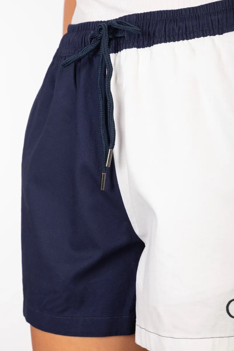 Rydale Ladies Snaffle Cotton Shorts - Kirby - Navy/White-6