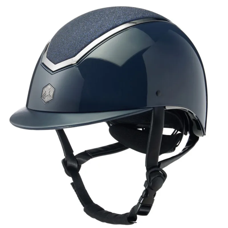 Charles Owen EQx Kylo Dial Fit Helmet - Navy Glose/Pewter Sparkly