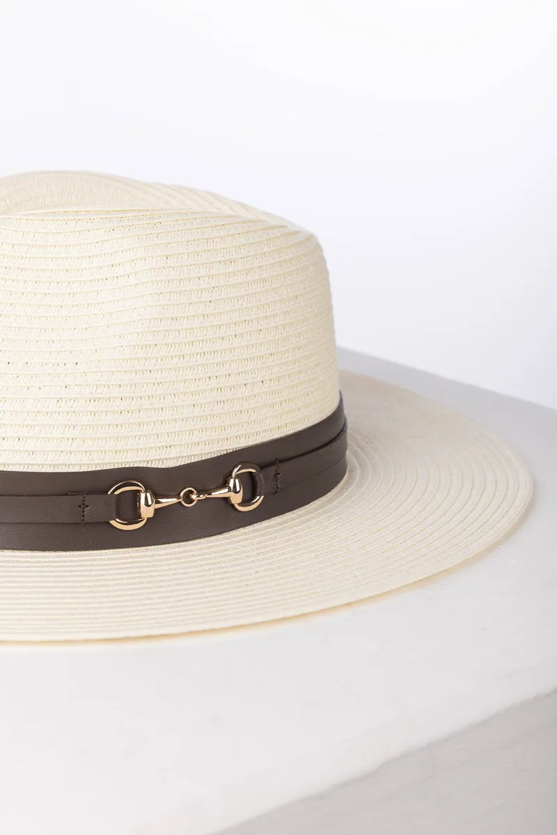 Rydale Ladies Panama Summer Hat - Aislaby - Cream Snaffle-1