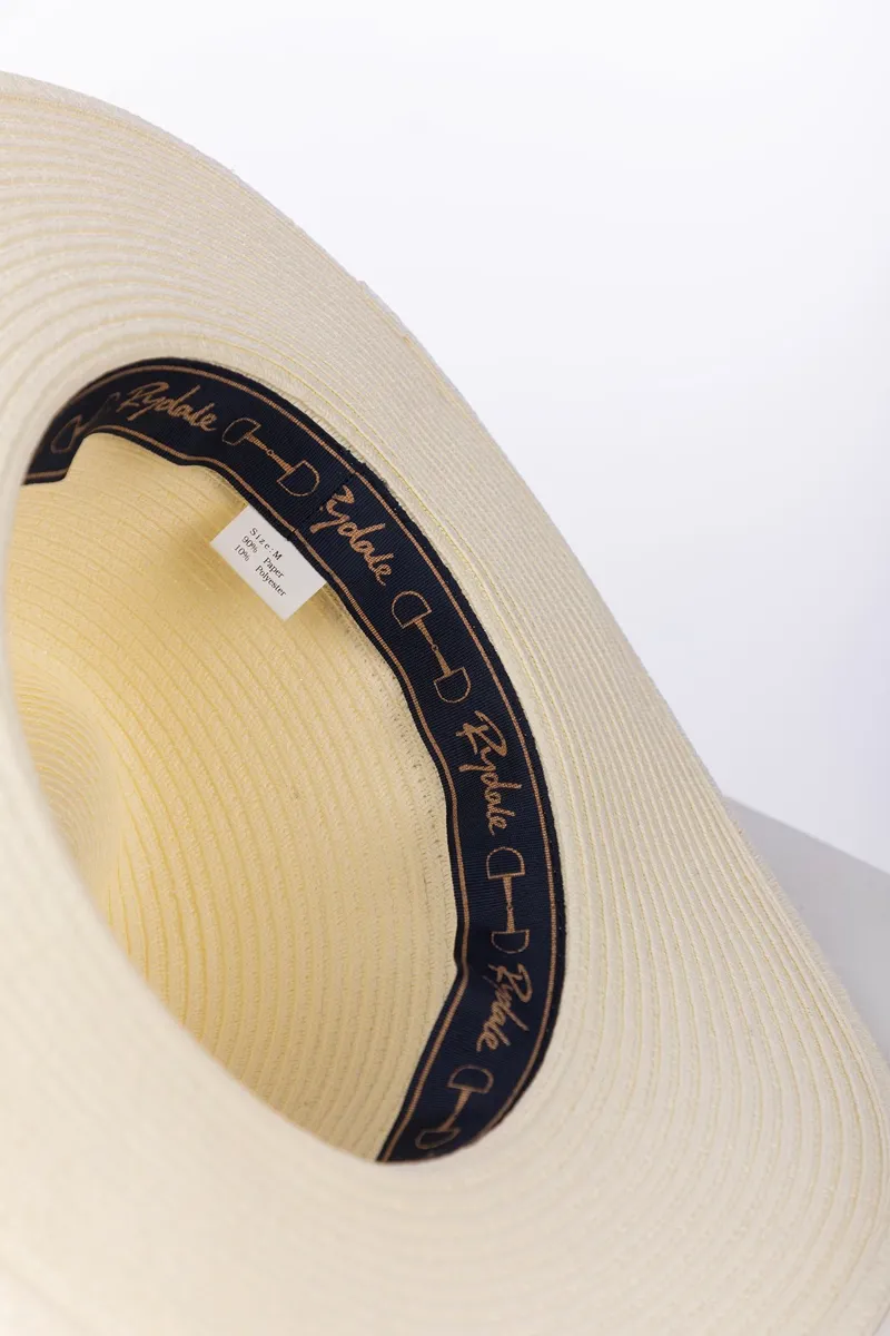 Rydale Ladies Panama Summer Hat - Aislaby - Cream Snaffle-2
