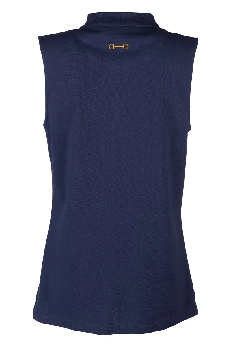 Rydale Ladies Sleeveless Polo Shirt - Kirby - Navy-1