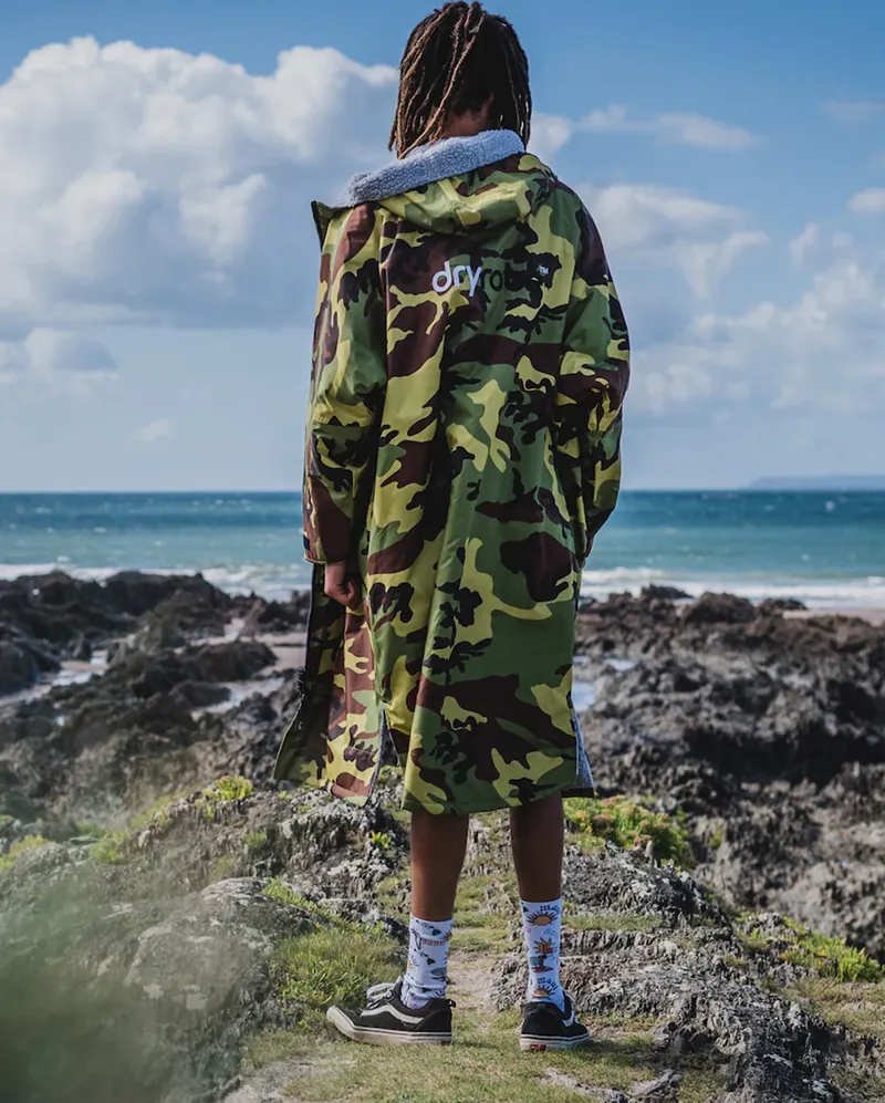 dryrobe Advance Adult Long Sleeve V3- Camo/Grey-7