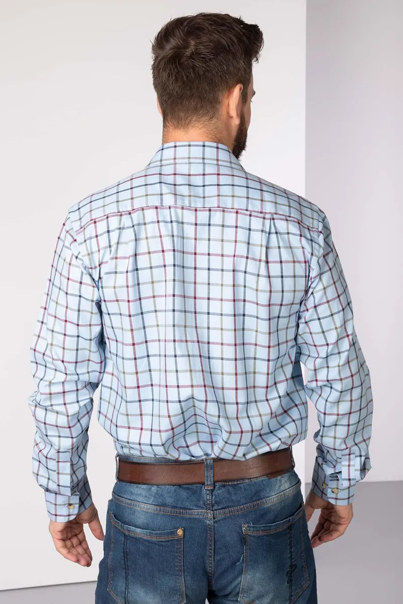 Rydale Men's Country Checked Shirt - Ebberston - Blue-1