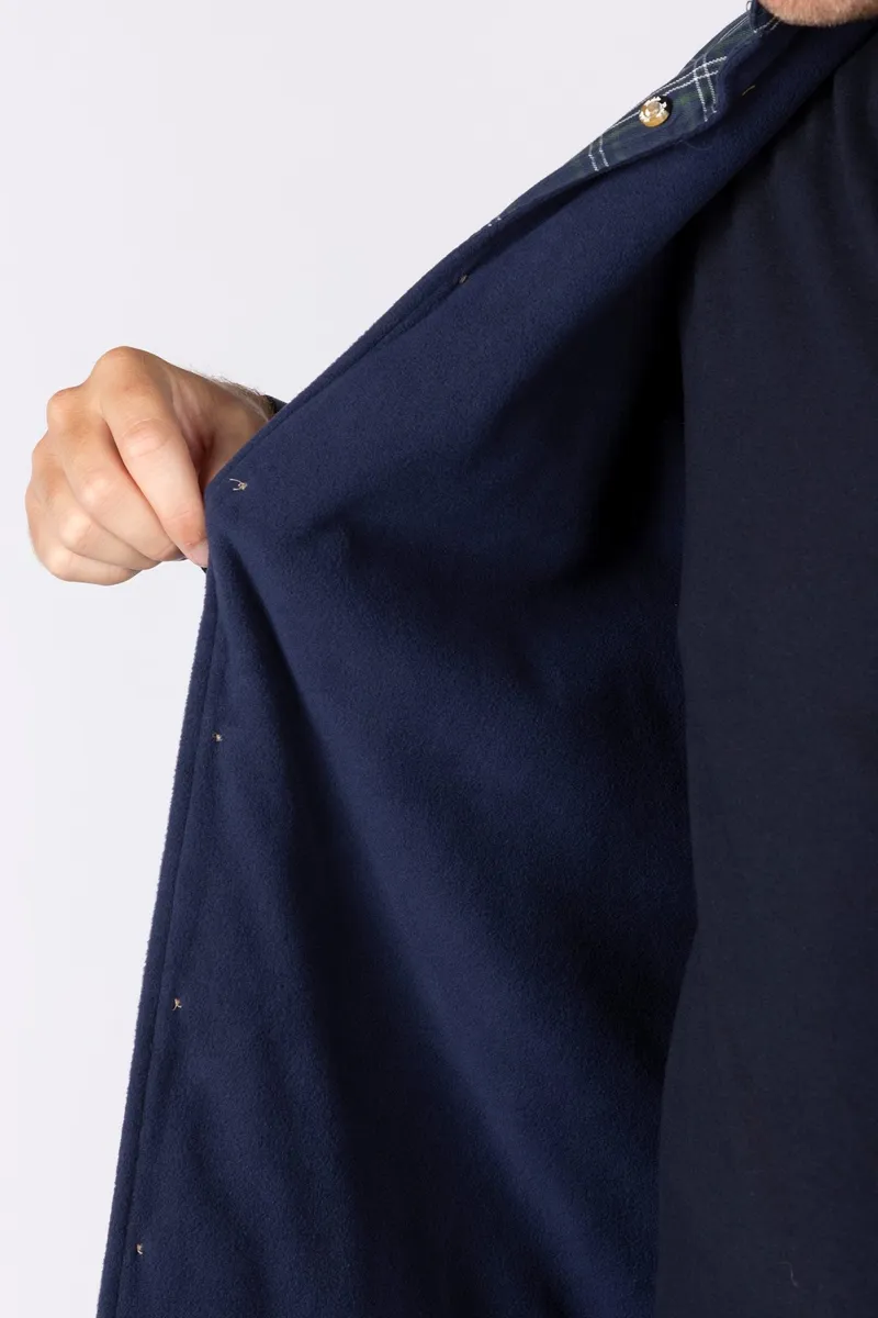Rydale Men's Fleece Lined Shirt - Navy/Green-3