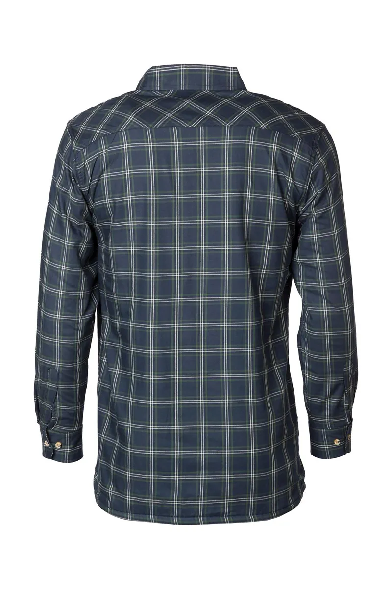 Rydale Men's Fleece Lined Shirt - Navy/Green-6