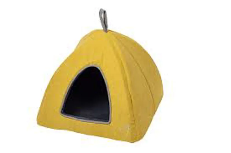 Gor Pet Camben Collection Pyramid Bed - Mustard Winter