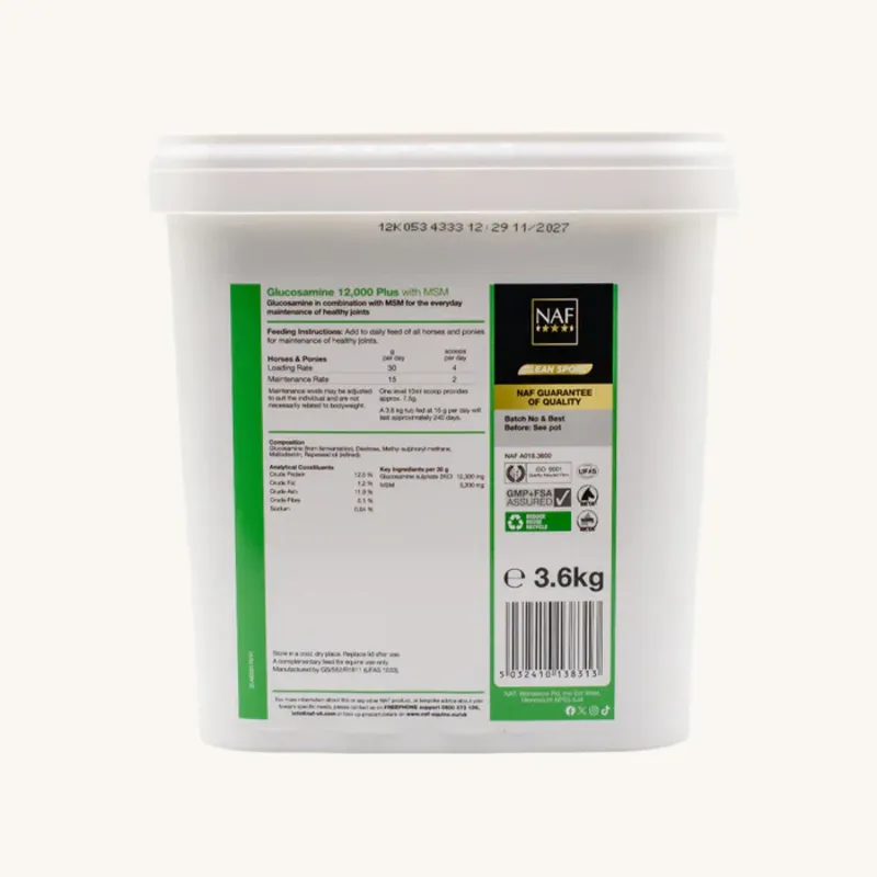NAF Glucosamine 12000 + MSM 3.6kg-1