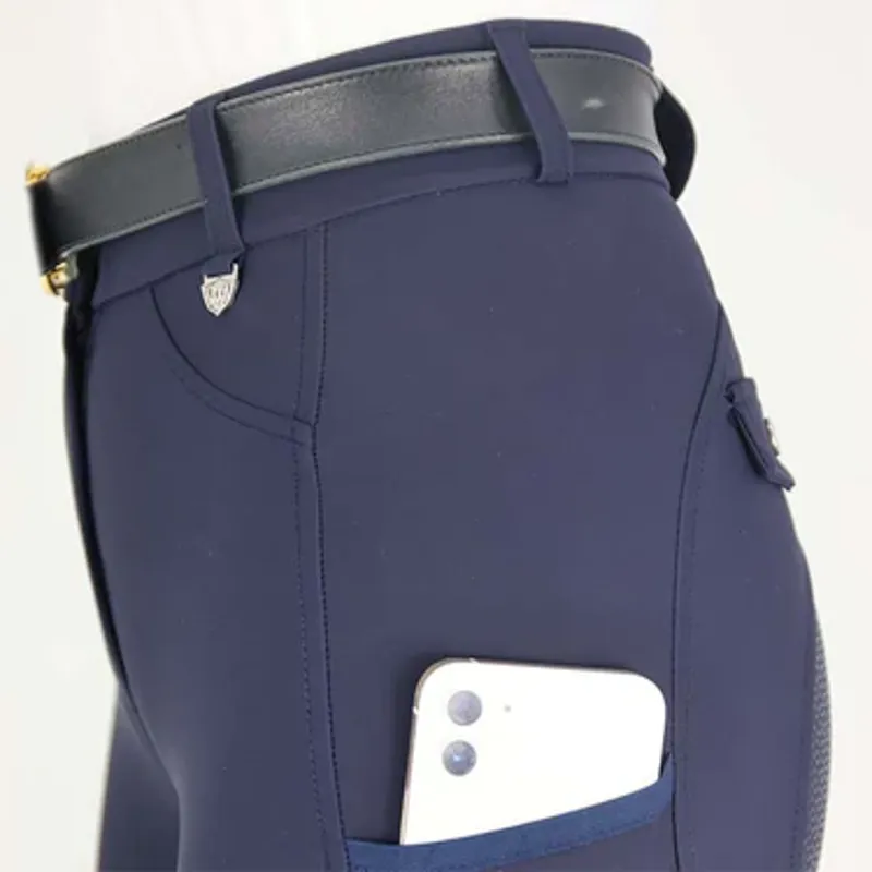 Woof Wear Hybrid Riding Tights - FS Navy-3