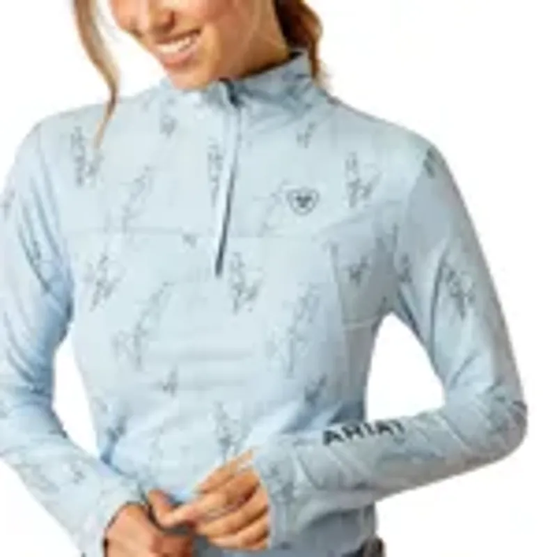 Ariat Lowell 3.0 1/4 Zip Baselayer - Sketch Horse-2