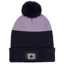 Platinum Mull Ladies Waterproof LED Pom Beanie Hat - Navy/Lilac