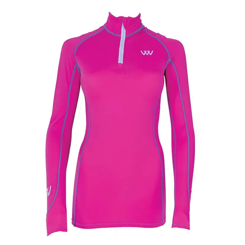 Woof Wear Performance Riding Shirt - Berry