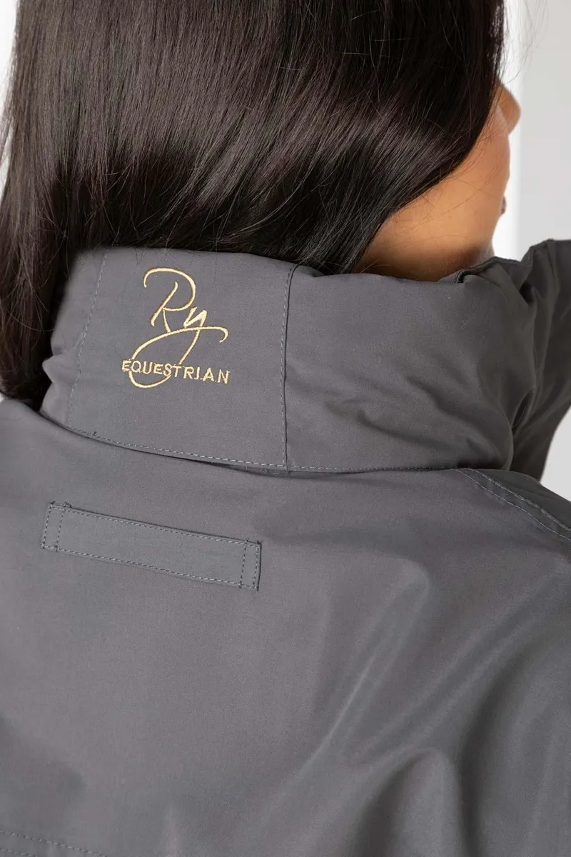 Rydale Ladies Equestrian Bomber Jacket Ripon IV - Dark Grey-2
