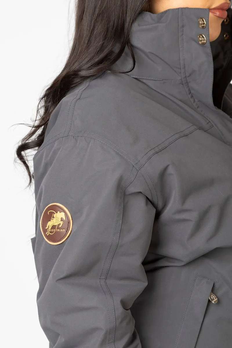 Rydale Ladies Equestrian Bomber Jacket Ripon IV - Dark Grey-3
